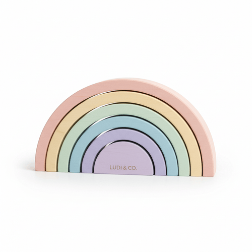 Arc - en - Ciel Sensoriel en Bois — Jouet d'Éveil Premium - La Galerie des Petits
